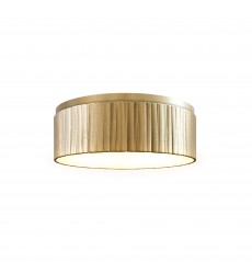  FM361212VB-Kensington 12-in Vintage Brass LED Flush Mount