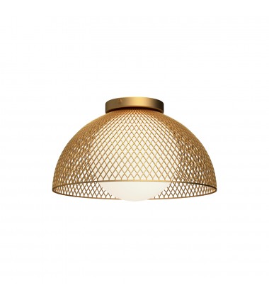  FM402513GDOP-Haven 12-in Gold/Opal Matte Glass 1 Light Flush Mount