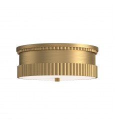 FM416114BG-Rue 14-in Brushed Gold 3 Lights Flush Mount  FM416114BG-Rue 14-in Brushed Gold 3 Lights Flush Mount