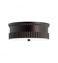 FM416114WB-Rue 14-in Warm Bronze 3 Lights Flush Mount  FM416114WB-Rue 14-in Warm Bronze 3 Lights Flush Mount