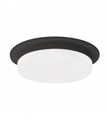  FM42706-BK-Stockton 6-in Black LED Flush Mount