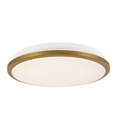 FM43311-BG-Brook 11-in Gold dimmable LED Flush Mount