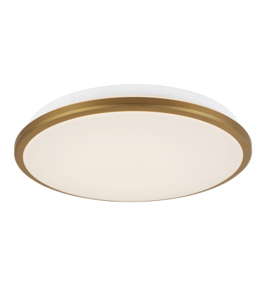 FM43313-BG-5CCT-Brook 13-in Gold dimmable LED Flush Mount