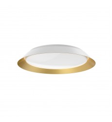 FM43419-WH/GD-5CCT-Jasper 19-in White/Gold LED Flush Mount FM43419-WH/GD-5CCT-Jasper 19-in White/Gold LED Flush Mount