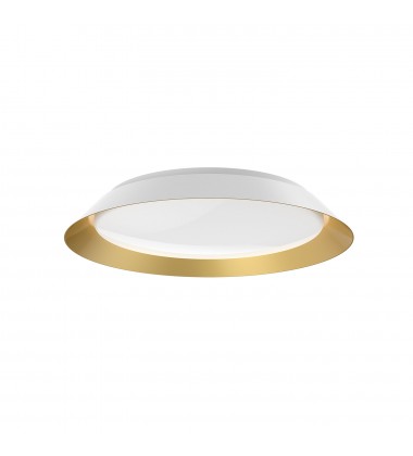 FM43419-WH/GD-5CCT-Jasper 19-in White/Gold LED Flush Mount FM43419-WH/GD-5CCT-Jasper 19-in White/Gold LED Flush Mount