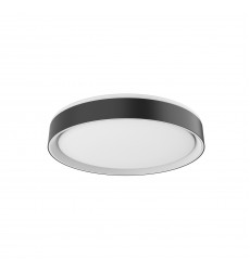  FM43916-BK/WH-5CCT-Essex 16-in Black LED Flush Mount