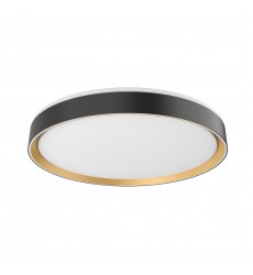  FM43920-BK/GD-Essex 20-in Black/Gold LED Flush Mount