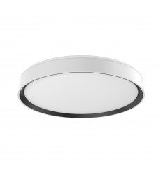  FM43920-WH/BK-5CCT-Essex 20-in White/Black LED Flush Mount