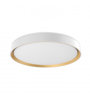  FM43920-WH/GD-5CCT-Essex 20-in White/Gold LED Flush Mount