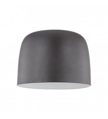 FM44912-BK/WH-Cayne 12-in Black/White LED Flush Mount