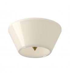 FM45710-BG/GO-Holt 10-in Brushed Gold/Glossy Opal Glass LED Flush Mount  FM45710-BG/GO-Holt 10-in Brushed Gold/Glossy Opal Glass LED Flush Mount