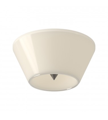  FM45710-BN/GO-Holt 10-in Brushed Nickel/Glossy Opal Glass LED Flush Mount