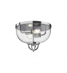 FM461102CH-Lancaster 13-in Chrome 2 Lights Flush Mount FM461102CH-Lancaster 13-in Chrome 2 Lights Flush Mount