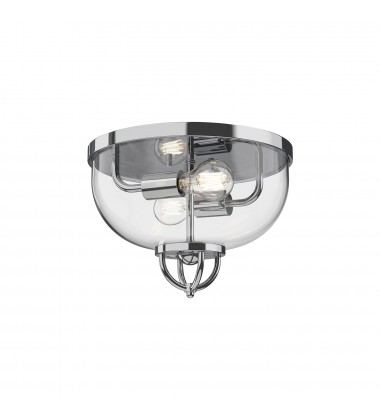  FM461102CH-Lancaster 13-in Chrome 2 Lights Flush Mount