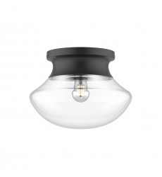  FM464012MB-Marcel 11-in Matte Black 1 Light Flush Mount