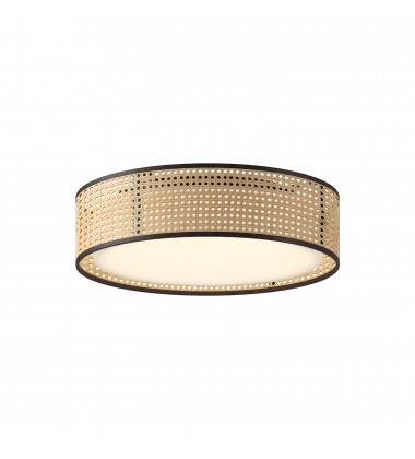  FM479016RB-5CCT-Lyla 16-in Rattan LED Flush Mount