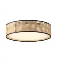  FM479020RB-Lyla 20-in Rattan LED Flush Mount