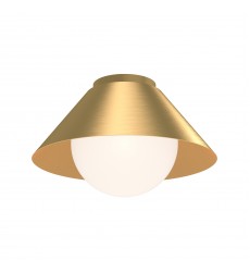 FM485214BGOP-Remy 14-in Brushed Gold/Opal Glass 1 Light Flush Mount FM485214BGOP-Remy 14-in Brushed Gold/Opal Glass 1 Light Flush Mount
