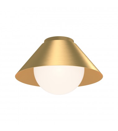 FM485214BGOP-Remy 14-in Brushed Gold/Opal Glass 1 Light Flush Mount FM485214BGOP-Remy 14-in Brushed Gold/Opal Glass 1 Light Flush Mount
