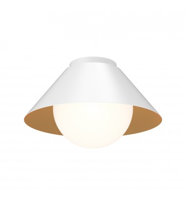 FM485214WHOP-Remy 14-in White/Opal Glass 1 Light Flush Mount FM485214WHOP-Remy 14-in White/Opal Glass 1 Light Flush Mount