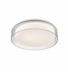  FM48614-5CCT-Aston 14-in Clear LED Flush Mount