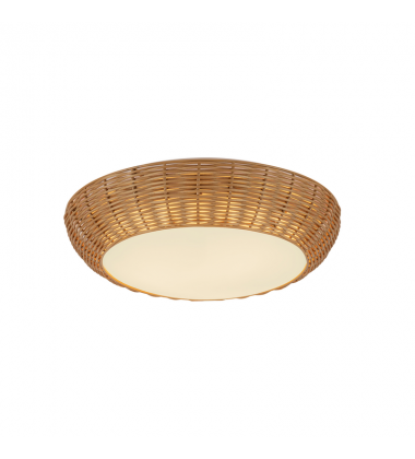 FM511014RA-Merida 14-in Rattan Socket Flush Mount FM511014RA-Merida 14-in Rattan Socket Flush Mount