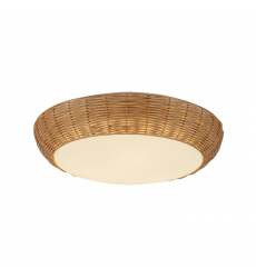 FM511217RA-Merida 17-in Rattan Socket Flush Mount FM511217RA-Merida 17-in Rattan Socket Flush Mount