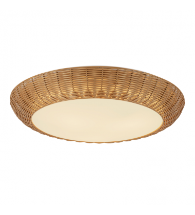 FM511421RA-Merida 21-in Rattan Socket Flush Mount