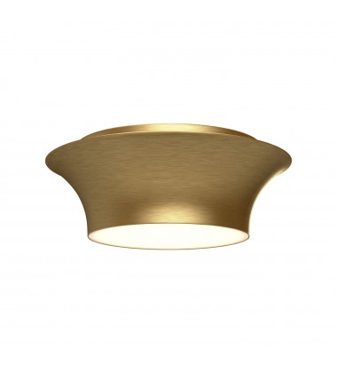  FM523013BG-Emiko 12-in Brushed Gold 2 Lights Flush Mount