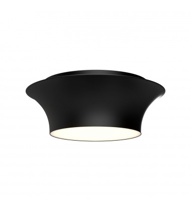  FM523013MB-Emiko 12-in Matte Black 2 Lights Flush Mount