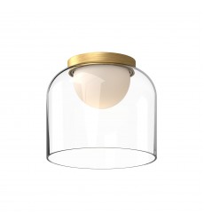 FM52508-BG/CL-Cedar 8-in Brushed Gold/Clear LED Flush Mount FM52508-BG/CL-Cedar 8-in Brushed Gold/Clear LED Flush Mount