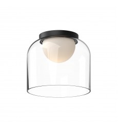 FM52508-BK/CL-Cedar 8-in Black/Clear LED Flush Mount FM52508-BK/CL-Cedar 8-in Black/Clear LED Flush Mount