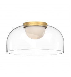 FM52512-BG/CL-Cedar 12-in Brushed Gold/Clear LED Flush Mount FM52512-BG/CL-Cedar 12-in Brushed Gold/Clear LED Flush Mount