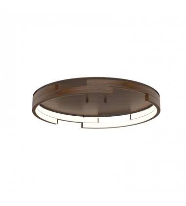FM52719-WT-UNV-010-Anello Minor 19-in Walnut LED Flush Mount FM52719-WT-UNV-010-Anello Minor 19-in Walnut LED Flush Mount