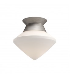  FM537508BNOP-Nora 8-in Brushed Nickel/Opal Matte Glass 1 Light Flush Mount