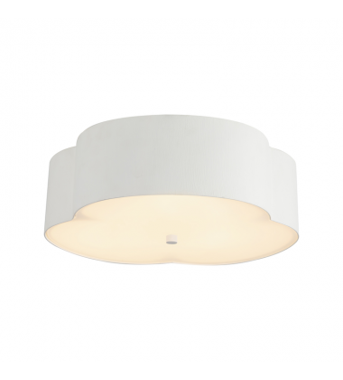 FM566314AW-Adella 14-in Antique White Socket Flush Mount