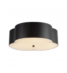 FM566314MB-Adella 14-in Matte Black Socket Flush Mount FM566314MB-Adella 14-in Matte Black Socket Flush Mount