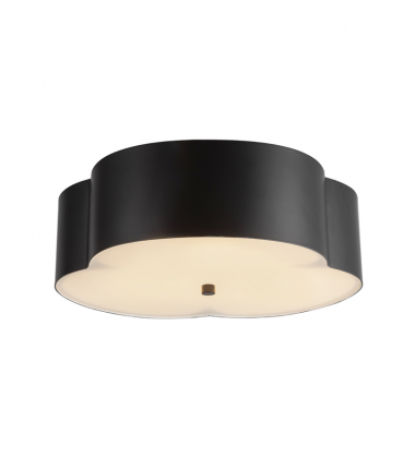FM566314MB-Adella 14-in Matte Black Socket Flush Mount
