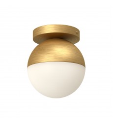FM58306-BG/OP-Monae 6-in Brushed Gold/Opal Glass 1 Light Flush Mount  FM58306-BG/OP-Monae 6-in Brushed Gold/Opal Glass 1 Light Flush Mount