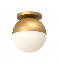 FM58310-BG/OP-Monae 10-in Brushed Gold/Opal Glass 1 Light Flush Mount  FM58310-BG/OP-Monae 10-in Brushed Gold/Opal Glass 1 Light Flush Mount