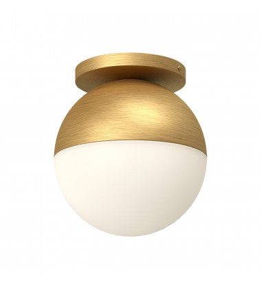 FM58310-BG/OP-Monae 10-in Brushed Gold/Opal Glass 1 Light Flush Mount  FM58310-BG/OP-Monae 10-in Brushed Gold/Opal Glass 1 Light Flush Mount