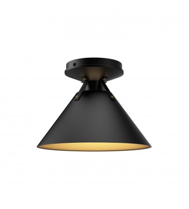 FM584507MB-Archer 7-in Matte Black 1 Light Flush Mount  FM584507MB-Archer 7-in Matte Black 1 Light Flush Mount
