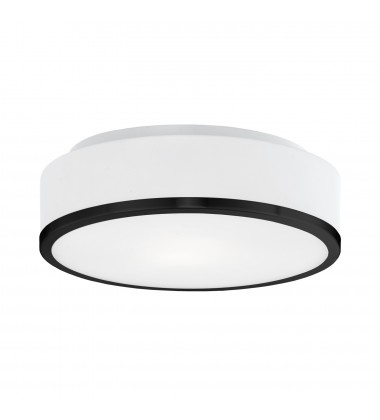  FM6012-BK-5CCT-Charlie 12-in Black LED Flush Mount