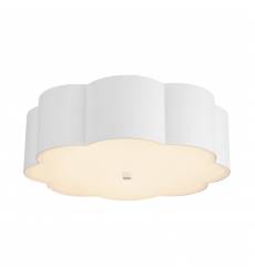 FM603314AW-Blossom 14-in Antique White Socket Flush Mount FM603314AW-Blossom 14-in Antique White Socket Flush Mount