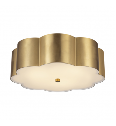 FM603314BG-Blossom 14-in Brushed Gold Socket Flush Mount FM603314BG-Blossom 14-in Brushed Gold Socket Flush Mount