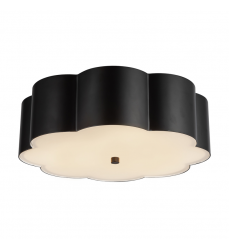 FM603314MB-Blossom 14-in Matte Black Socket Flush Mount FM603314MB-Blossom 14-in Matte Black Socket Flush Mount