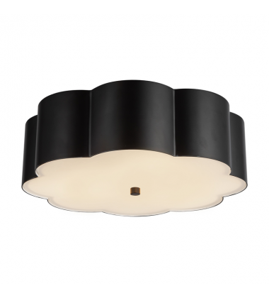 FM603314MB-Blossom 14-in Matte Black Socket Flush Mount FM603314MB-Blossom 14-in Matte Black Socket Flush Mount