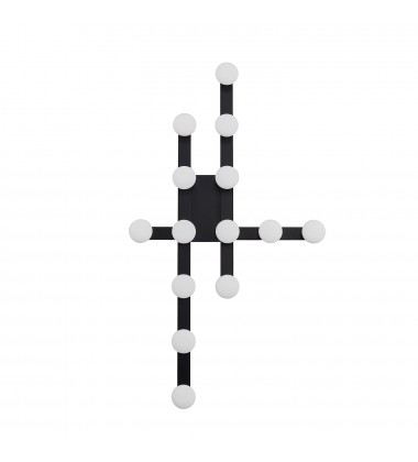  FM63432-BK-Rezz 32-in Black LED Flush Mount