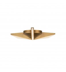  FM64215-VB-Tachi 15-in Vintage Brass LED Flush Mount