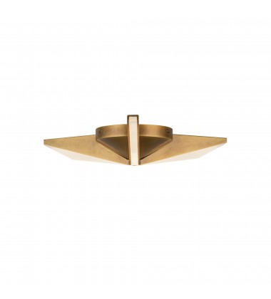 FM64215-VB-Tachi 15-in Vintage Brass LED Flush Mount FM64215-VB-Tachi 15-in Vintage Brass LED Flush Mount